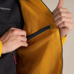 Wasserdichte Vanth-Jacke für Herren | Warbler Yellow / Blue Stone