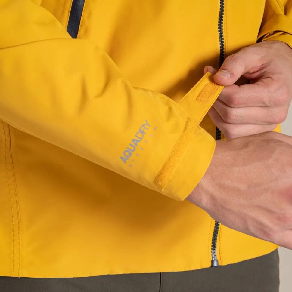 Wasserdichte Vanth-Jacke für Herren | Warbler Yellow / Blue Stone