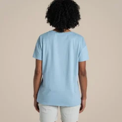 Yago Oberteil mit kurzem Ärmel für Damen | Nimbus Blue