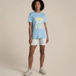 Yago Oberteil mit kurzem Ärmel für Damen | Nimbus Blue