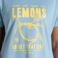 Yago Oberteil mit kurzem Ärmel für Damen | Nimbus Blue