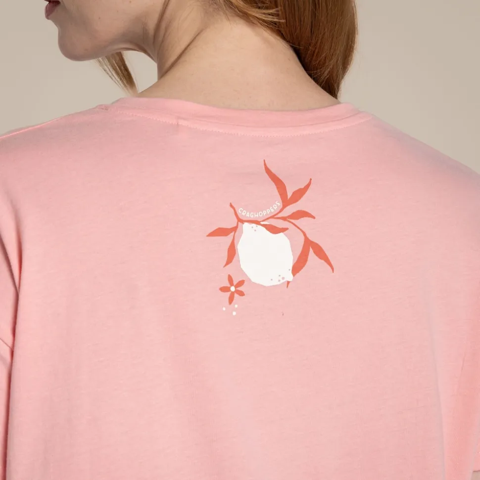 Yago Oberteil mit kurzem Ärmel für Damen | Shell Pink