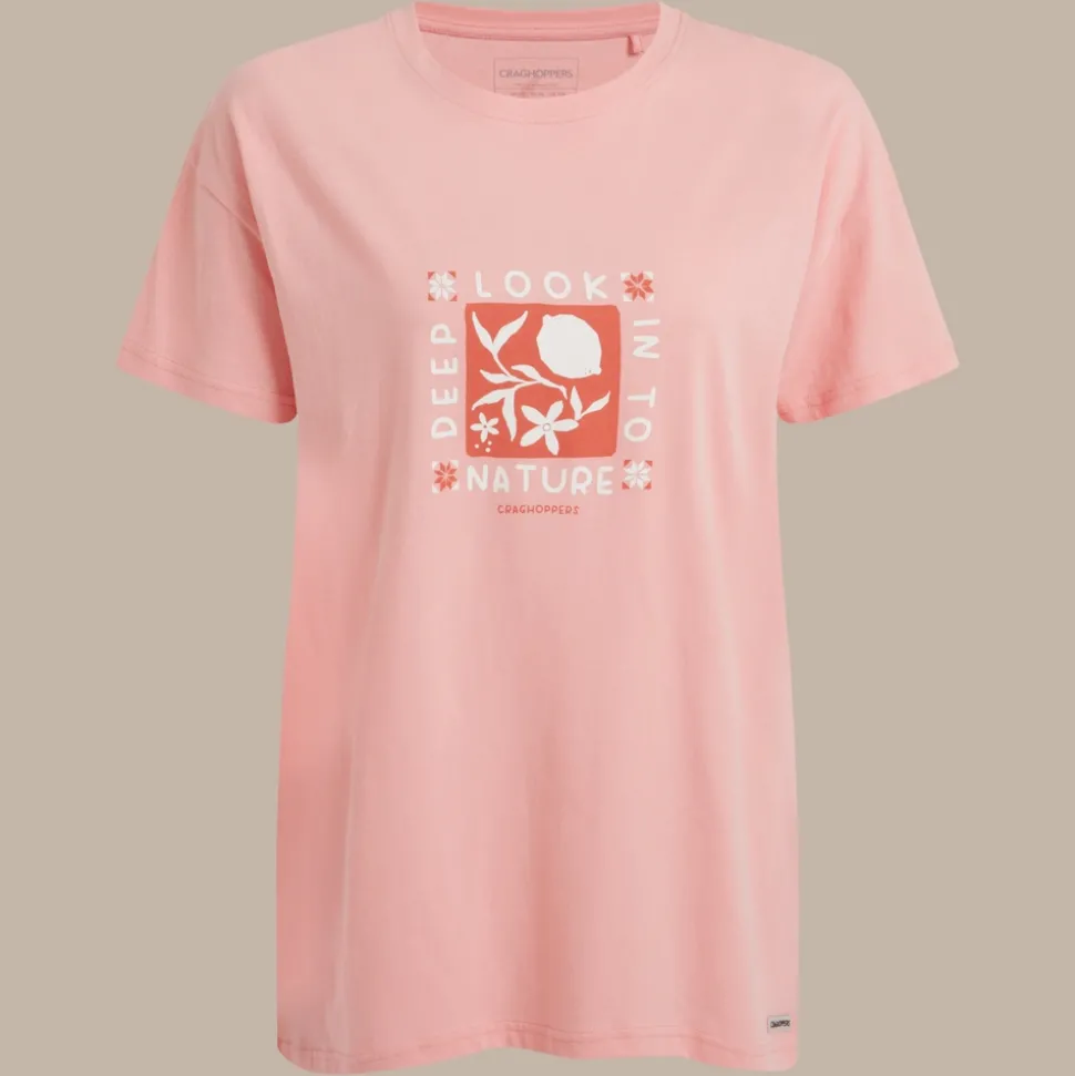 Yago Oberteil mit kurzem Ärmel für Damen | Shell Pink